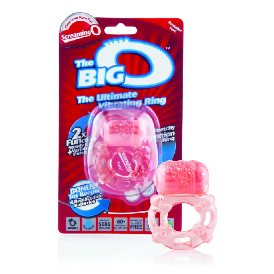 ⁨The Screaming O The Big O pierścień wibrujący silikonowy 2 tryby⁩ w sklepie Wasserman.eu