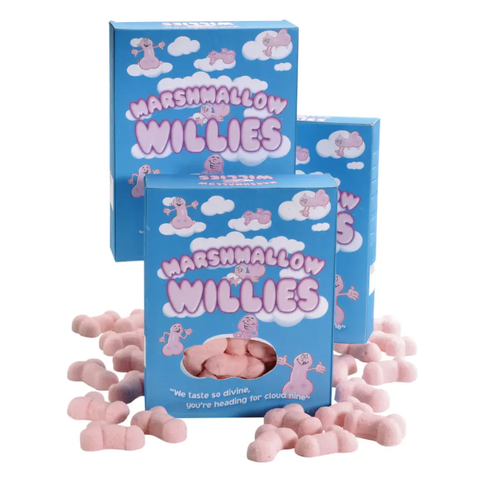 ⁨Spencer & Fleetwood Marshmallow Willies Rożowe pianki 140g⁩ w sklepie Wasserman.eu