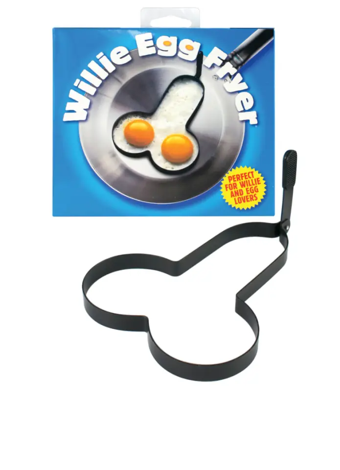 ⁨Foremka do smażenia jajek w kształcie penisa - Rude Shaped Egg Fryer Willie⁩ w sklepie Wasserman.eu