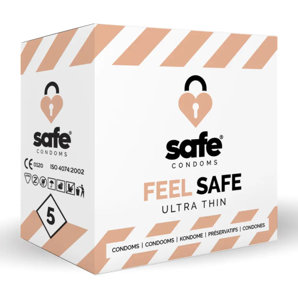 ⁨Prezerwatywy cienkie - Safe Feel Safe 5 szt⁩ w sklepie Wasserman.eu