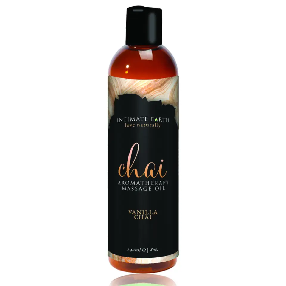 ⁨Intimate Earth Chai Olejek do masażu herbata-wanilia 120ml naturalny⁩ w sklepie Wasserman.eu