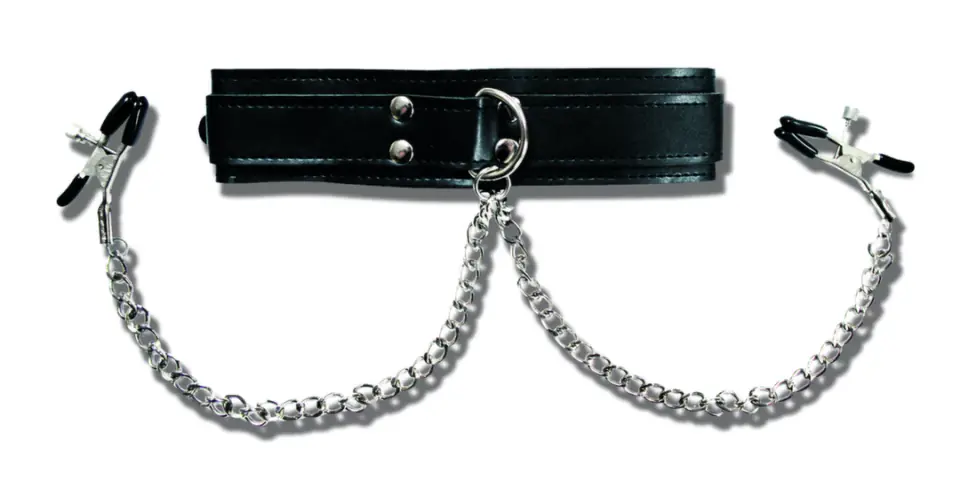 ⁨Sportsheets Collar model 4452 z regulowanymi klipsami i łańcuszkami 27 cm⁩ w sklepie Wasserman.eu