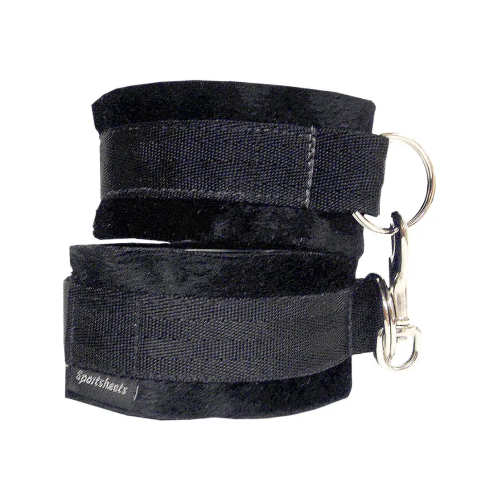 ⁨Sportsheets Soft Cuffs Black - miękkie kajdanki z wyściołką, czarne⁩ w sklepie Wasserman.eu