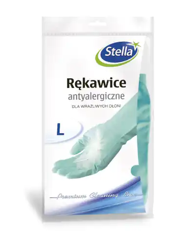 ⁨STELLA Anti-allergic gloves for sensitive hands - size "L" 1 pair⁩ at Wasserman.eu