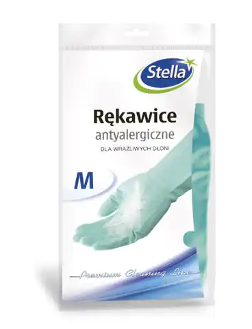 ⁨STELLA Anti-allergic gloves for sensitive hands - size "M" 1 pair⁩ at Wasserman.eu