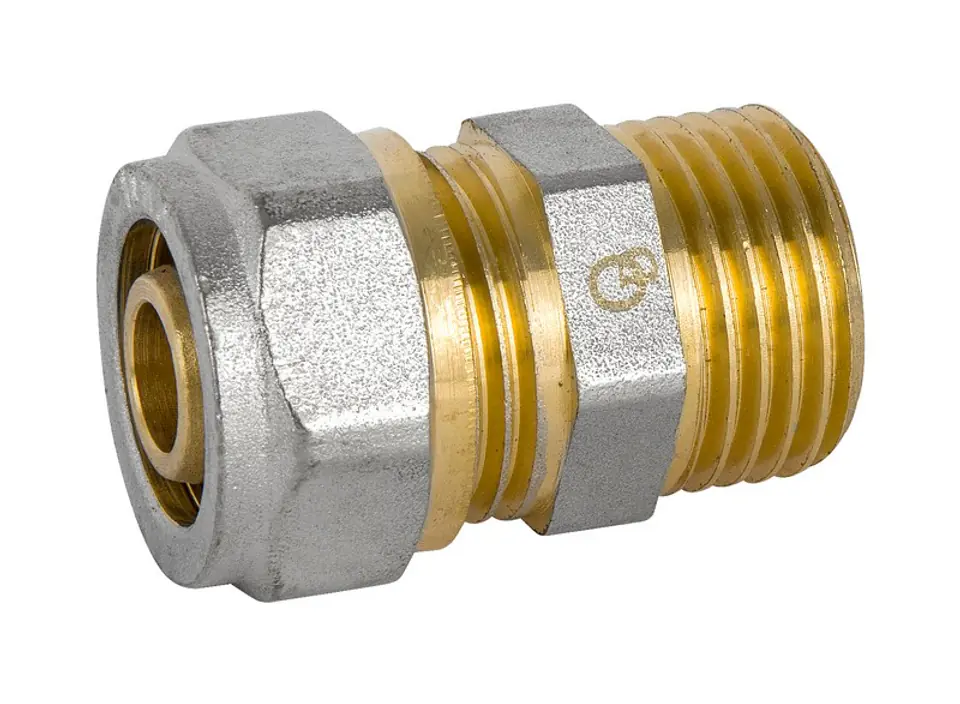⁨ZŁĄCZKA PEX-AL-PEX CHROM 1/2*16 CHŁOPCZYK⁩ w sklepie Wasserman.eu