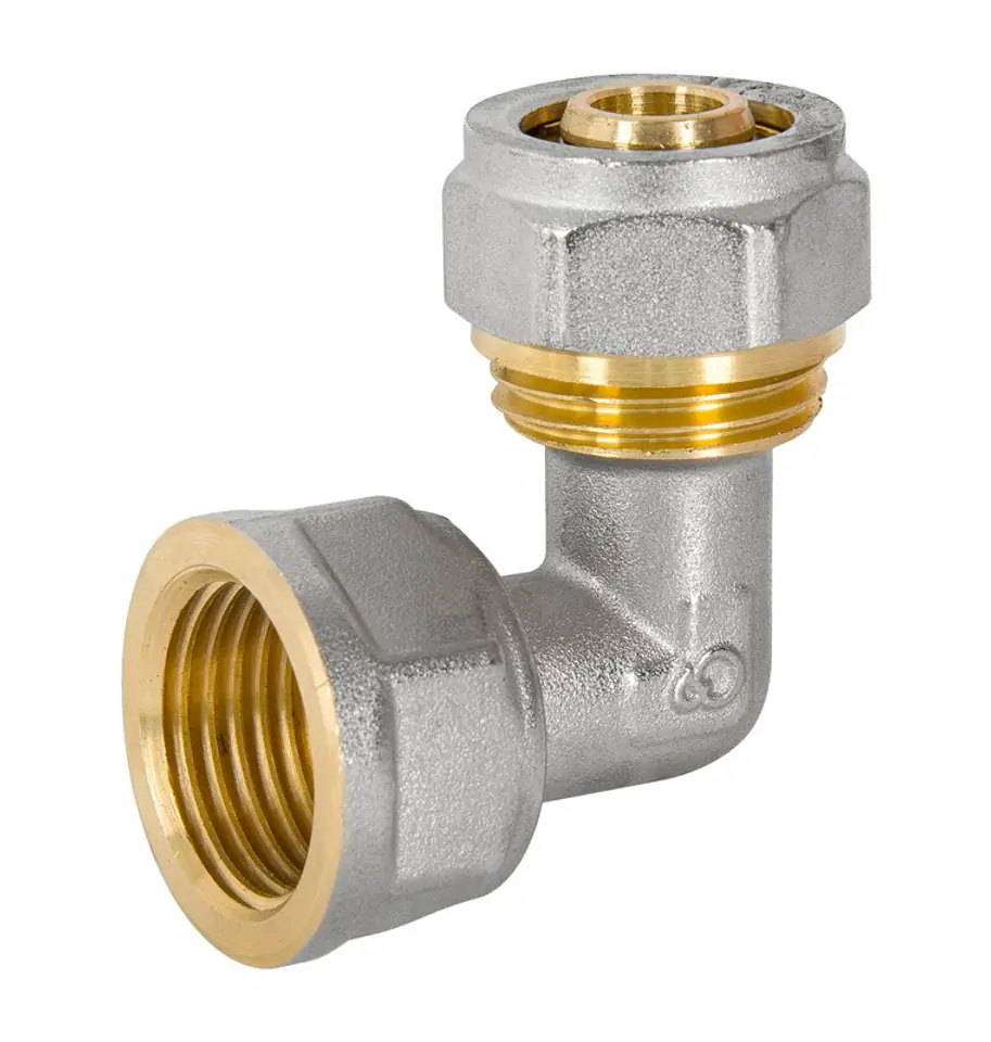 ⁨KOLANO PEX-AL-PEX CHROM 1/2*16 DZIEWCZYNKA⁩ w sklepie Wasserman.eu