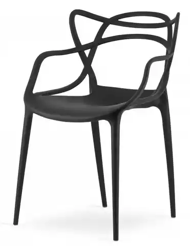 ⁨Krzesło nowoczesne SIMON ART BLACK⁩ w sklepie Wasserman.eu