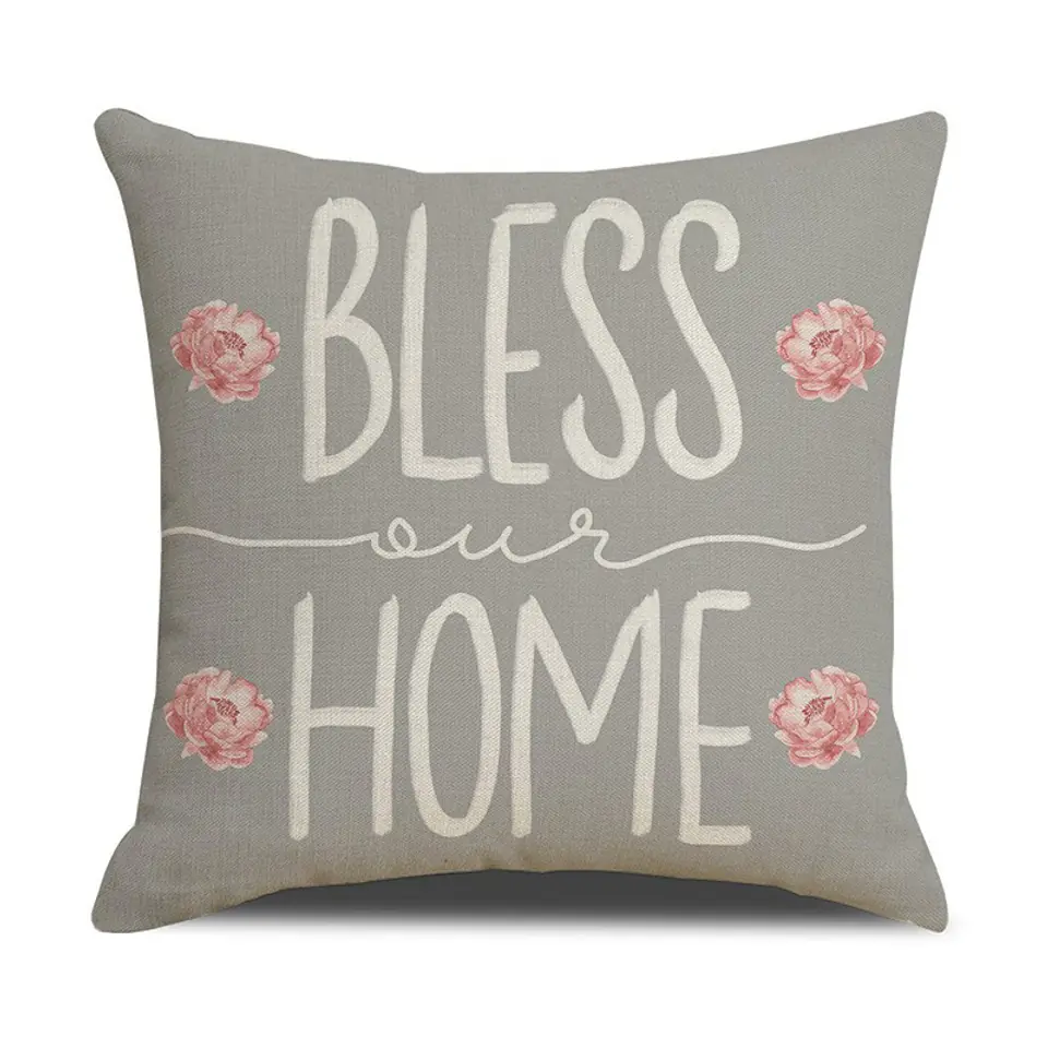 ⁨Poszewka na poduszkę 45 x 45 cm motyw wiosenny BOHO POD132⁩ w sklepie Wasserman.eu