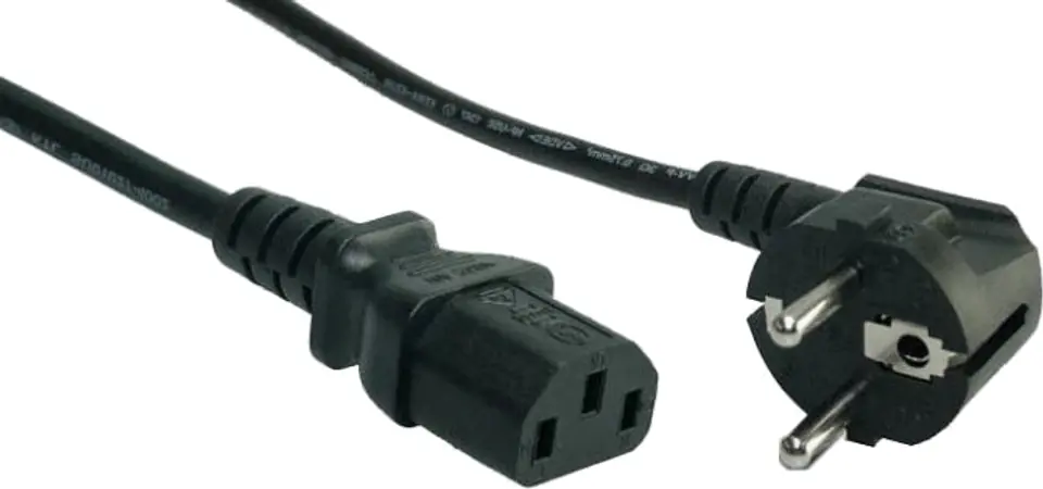 ⁨Akyga AK-PC-01A power cable Black 1.5 m CEE7/7 IEC C13⁩ at Wasserman.eu