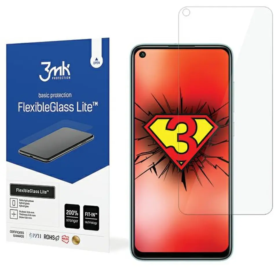 ⁨3Mk FlexibleGlass Lite Xiaomi Redmi Note9 Pro Max Szkło Hybrydowe Lite⁩ w sklepie Wasserman.eu