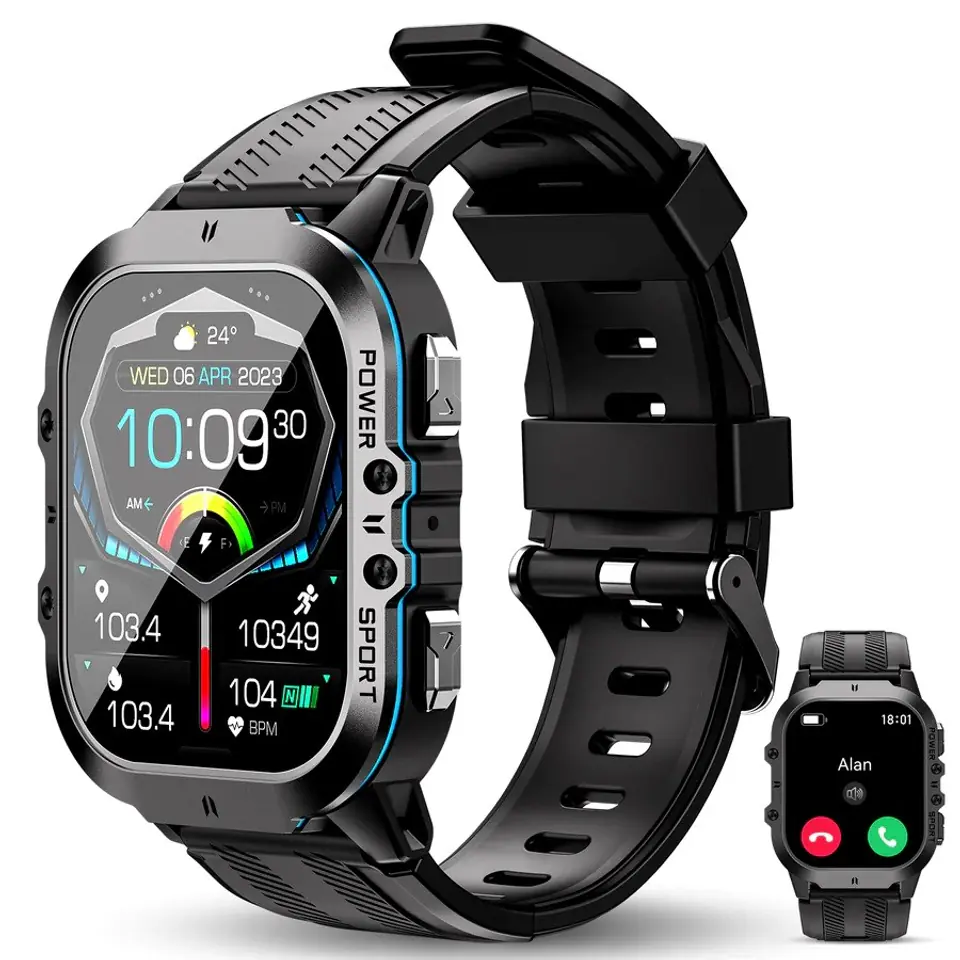⁨Smartwatch OUKITEL BT20 (BT20-BE/OL) Black, Blue⁩ at Wasserman.eu