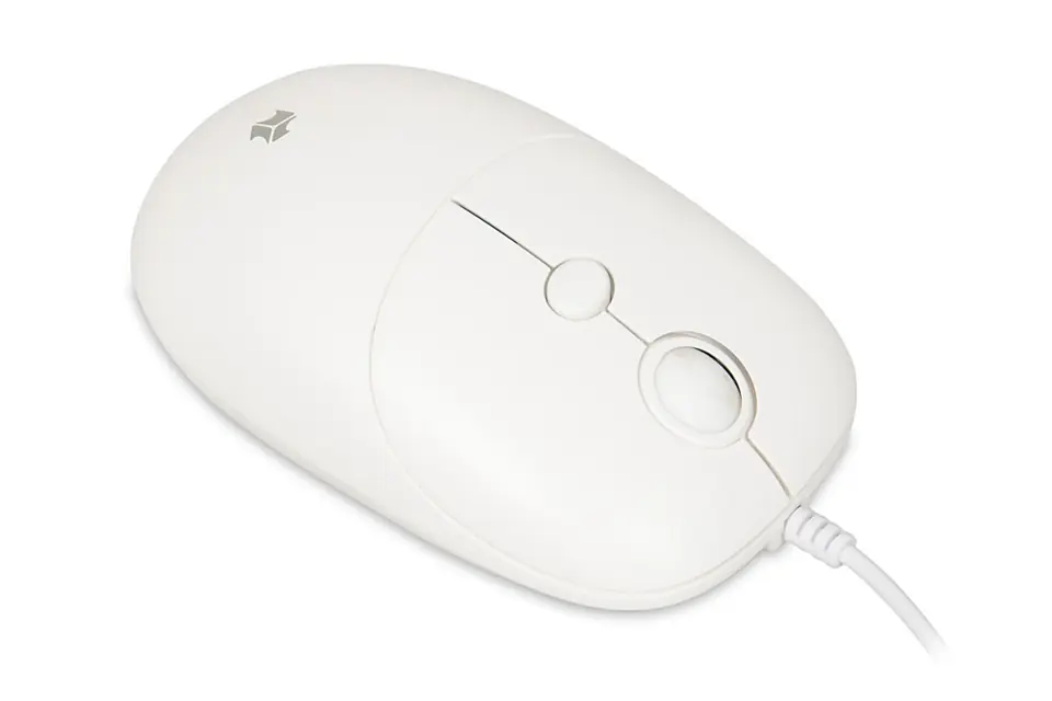 ⁨iBOX i011 Seagull wired optical mouse, white⁩ at Wasserman.eu