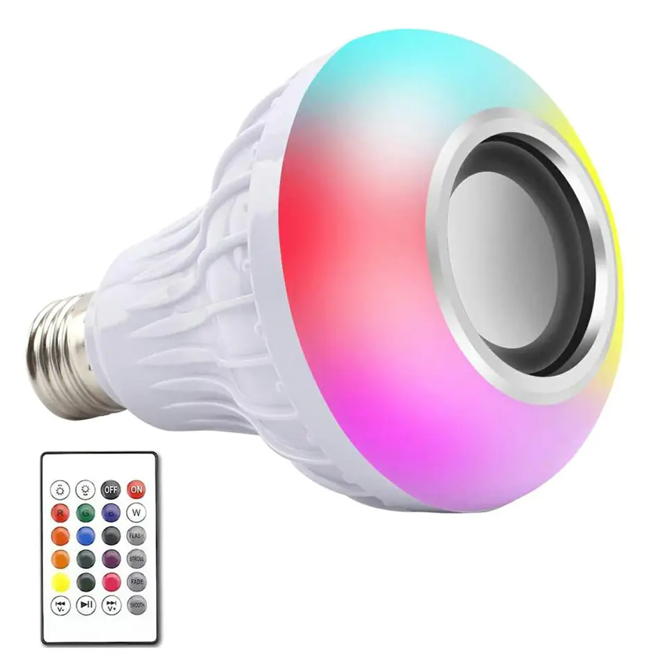 ⁨ZD7G Żarówka kolorowa led rgb bt głośnik⁩ w sklepie Wasserman.eu