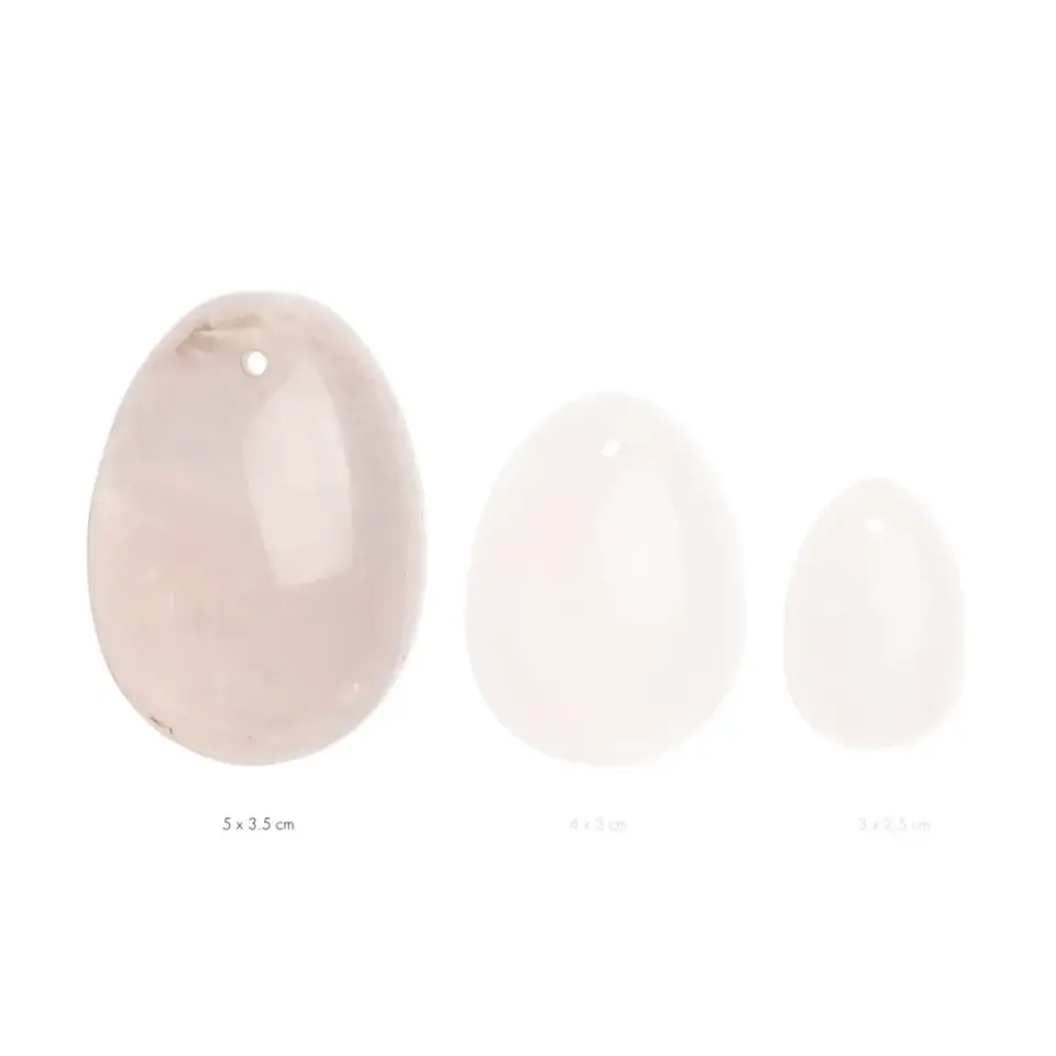 Kulka gejszy - La Gemmes Yoni Egg Rose Quartz L w sklepie Wasserman.eu