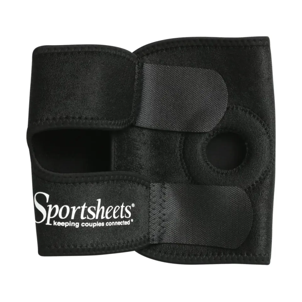 Sportsheets Thigh Strap On - Uprząż na udo, neoprenowa, czarna w sklepie Wasserman.eu