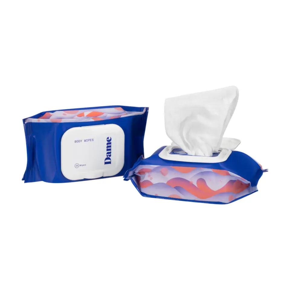 ⁨Dame Products Body Wipes 25szt chusteczki odświeżające z aloesem⁩ w sklepie Wasserman.eu