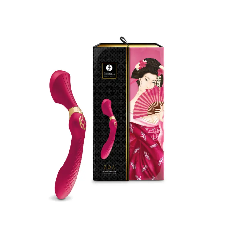 ⁨Shunga Zoa Raspberry - urządzenie intymne ergonomiczne 10 trybow⁩ w sklepie Wasserman.eu