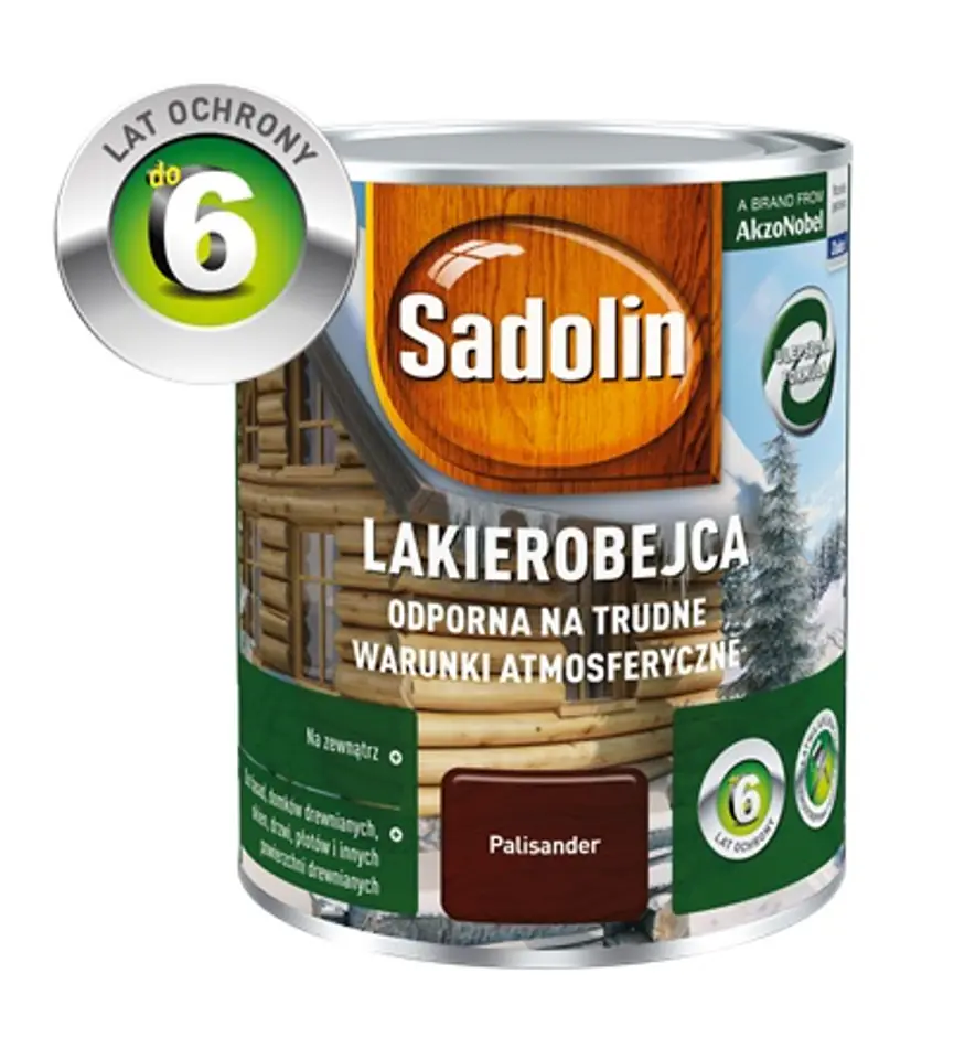 ⁨SADOLIN LAKIERO-BEJCA ODPORNA ORZECH WŁOSKI 0.75L⁩ w sklepie Wasserman.eu