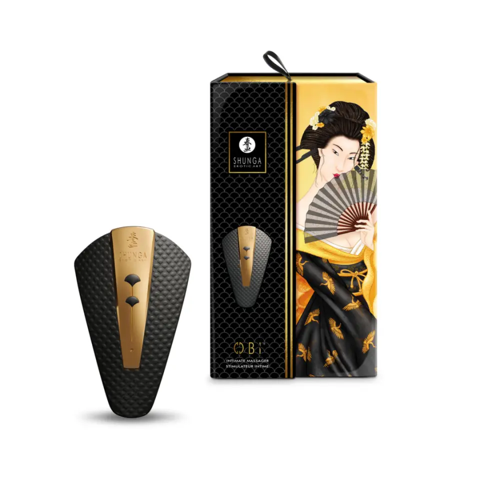 ⁨Shunga Obi Black masażer precyzyjny, ergonomiczny, silikonowy 11,5 cm⁩ w sklepie Wasserman.eu