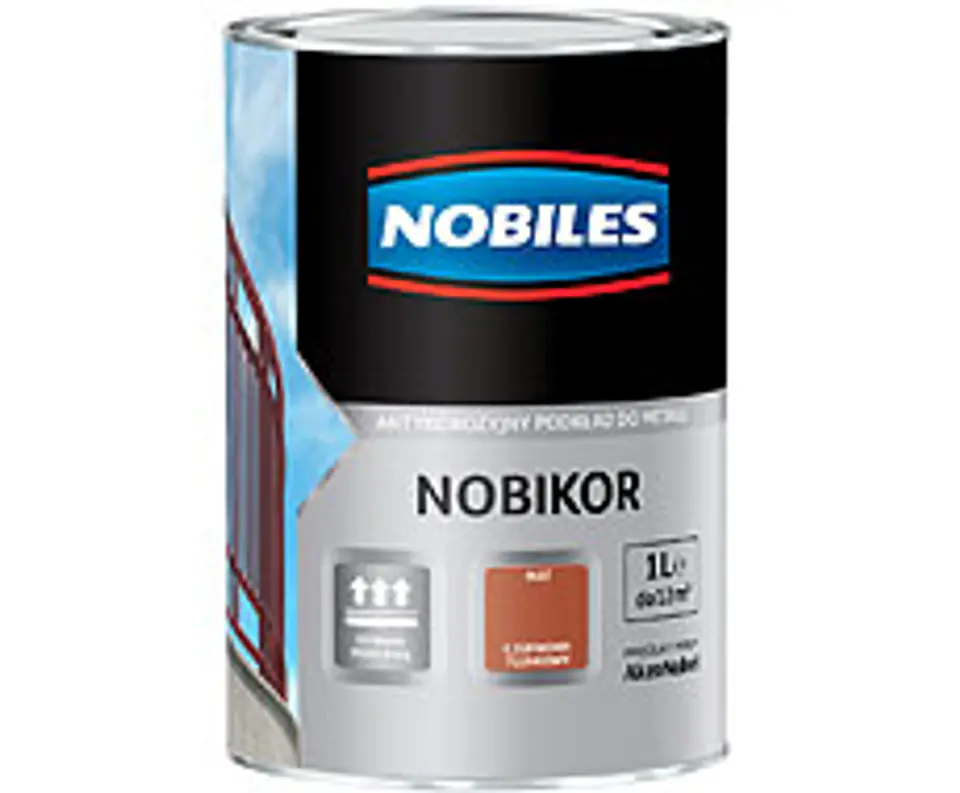 ⁨NOBILES ANTI-CORROSION PHTHALIC PRIMER NOBIKOR RED TL.1L⁩ at Wasserman.eu