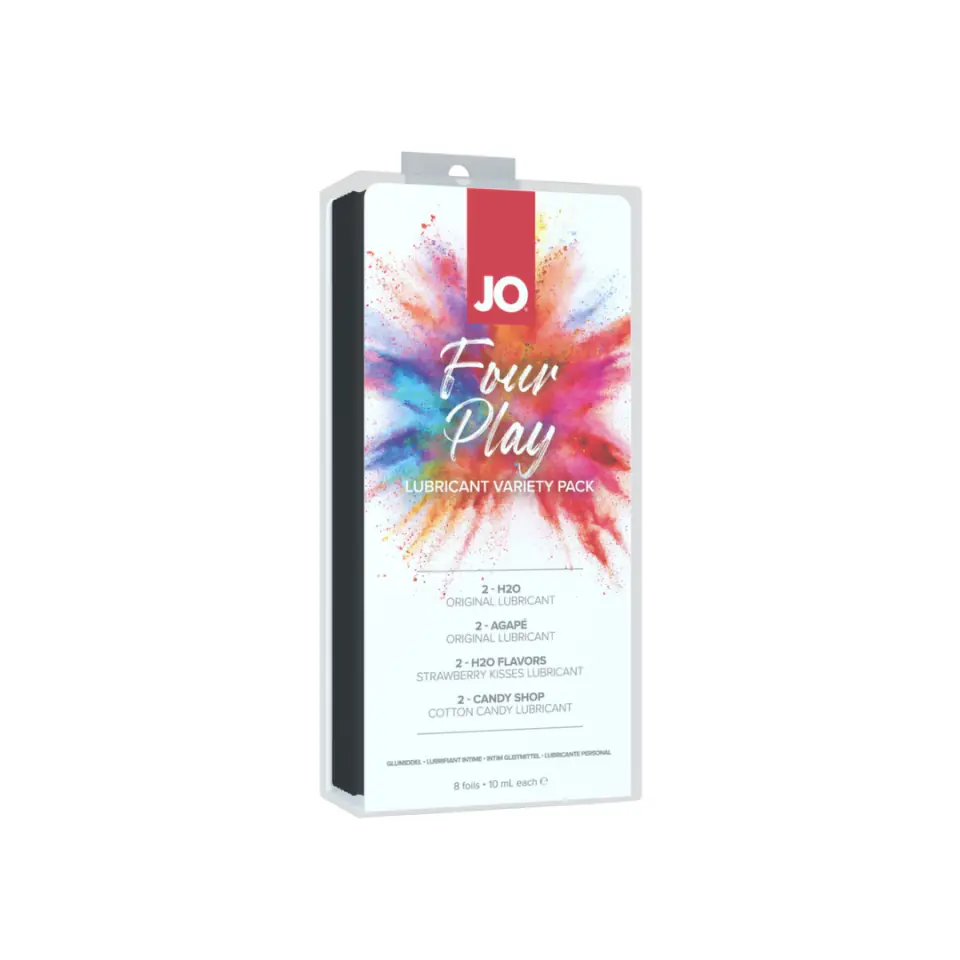 ⁨Zestaw lubrykantów - System JO Four Play Variety Pack 8 x 10 ml⁩ w sklepie Wasserman.eu