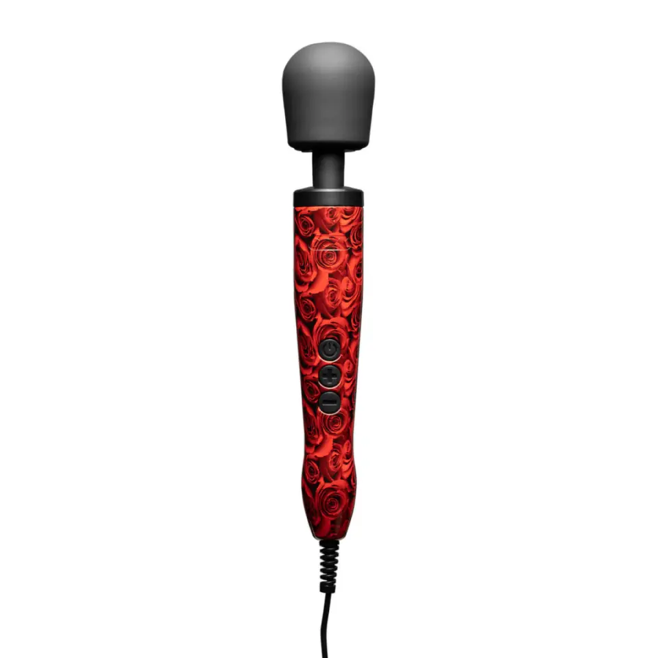 ⁨Doxy Original Wand Massager Rose Pattern - Masażer elektryczny, rożowy⁩ w sklepie Wasserman.eu