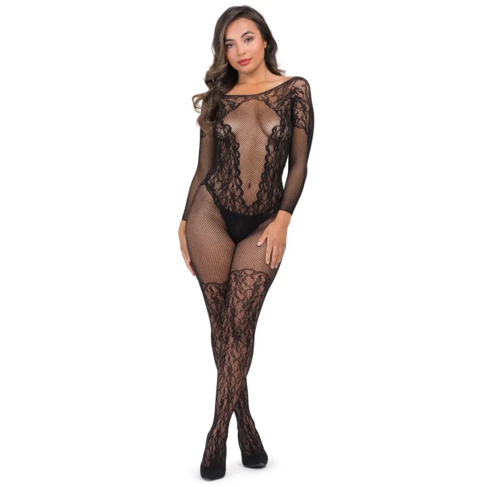 ⁨Fifty Shades of Grey Captivate Bodystocking One Size - siateczka i koronka⁩ w sklepie Wasserman.eu