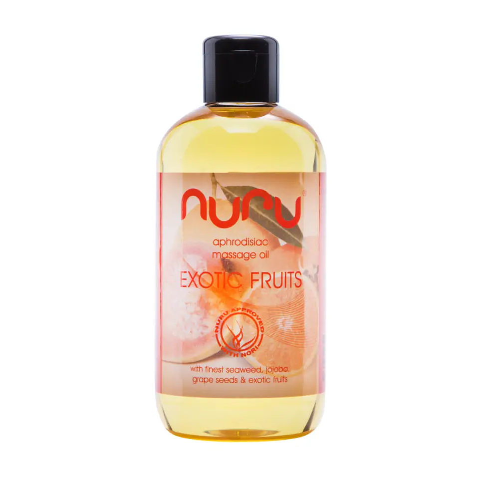 ⁨Nuru Massage Oil Exotic Fruits 250ml - Olejek do masażu, egzotyczny zapach⁩ w sklepie Wasserman.eu
