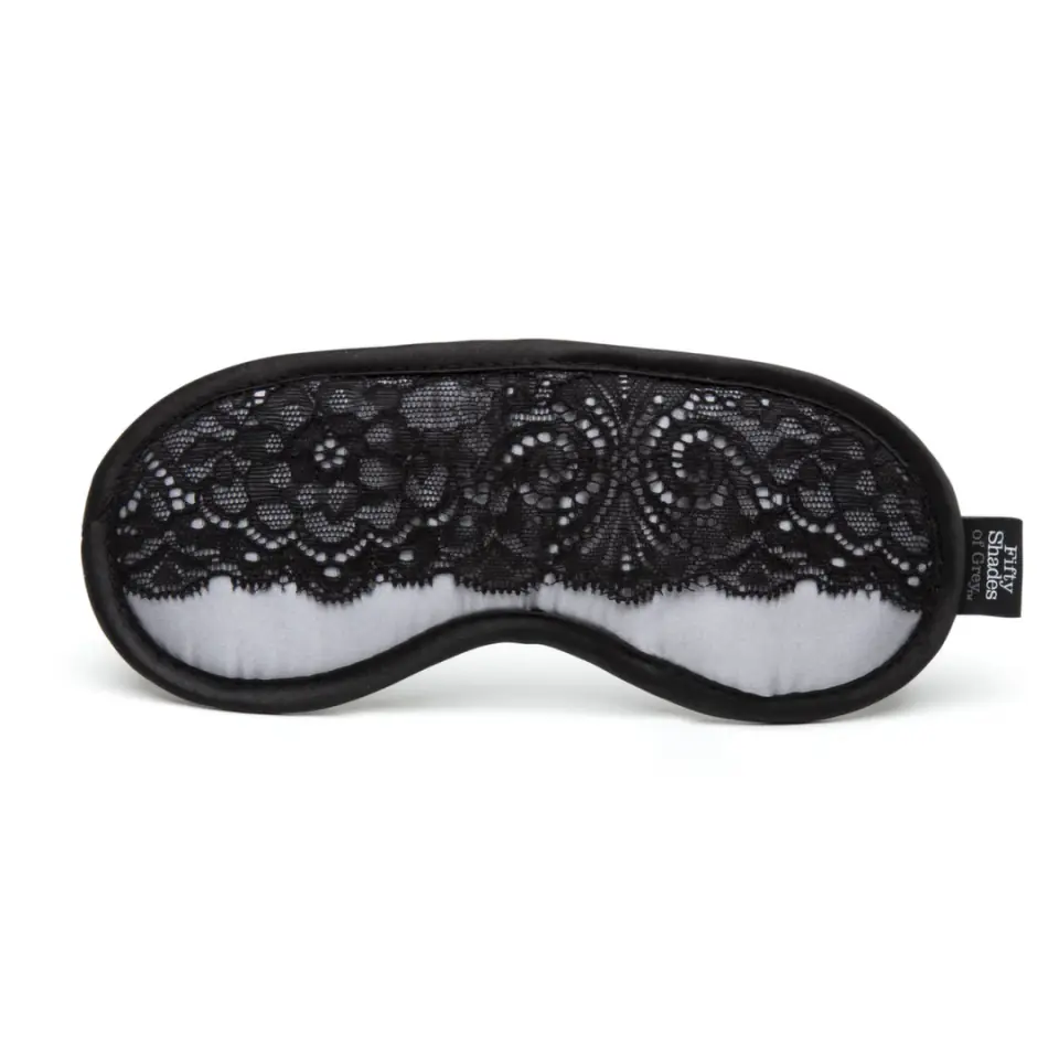 ⁨Maska na oczy - Fifty Shades of Grey Play Nice Satin & Lace Blindfold⁩ w sklepie Wasserman.eu