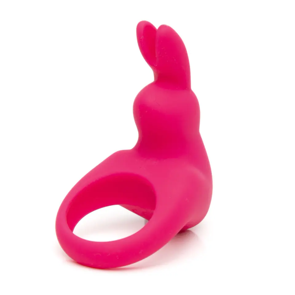 ⁨Happy Rabbit Pierścień Wibrujący Rożowy 12 Trybow USB Wodoodporny⁩ w sklepie Wasserman.eu