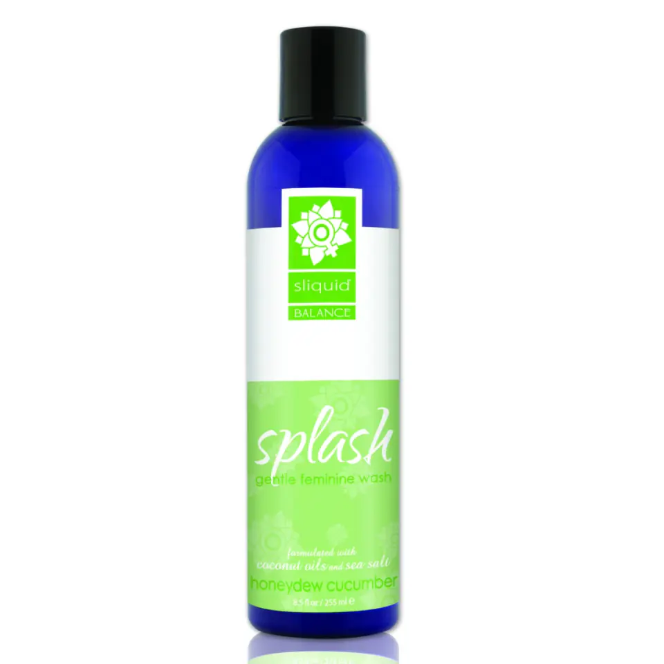 ⁨Sliquid Balance Splash Honeydew Cucumber płyn do higieny 255 ml⁩ w sklepie Wasserman.eu