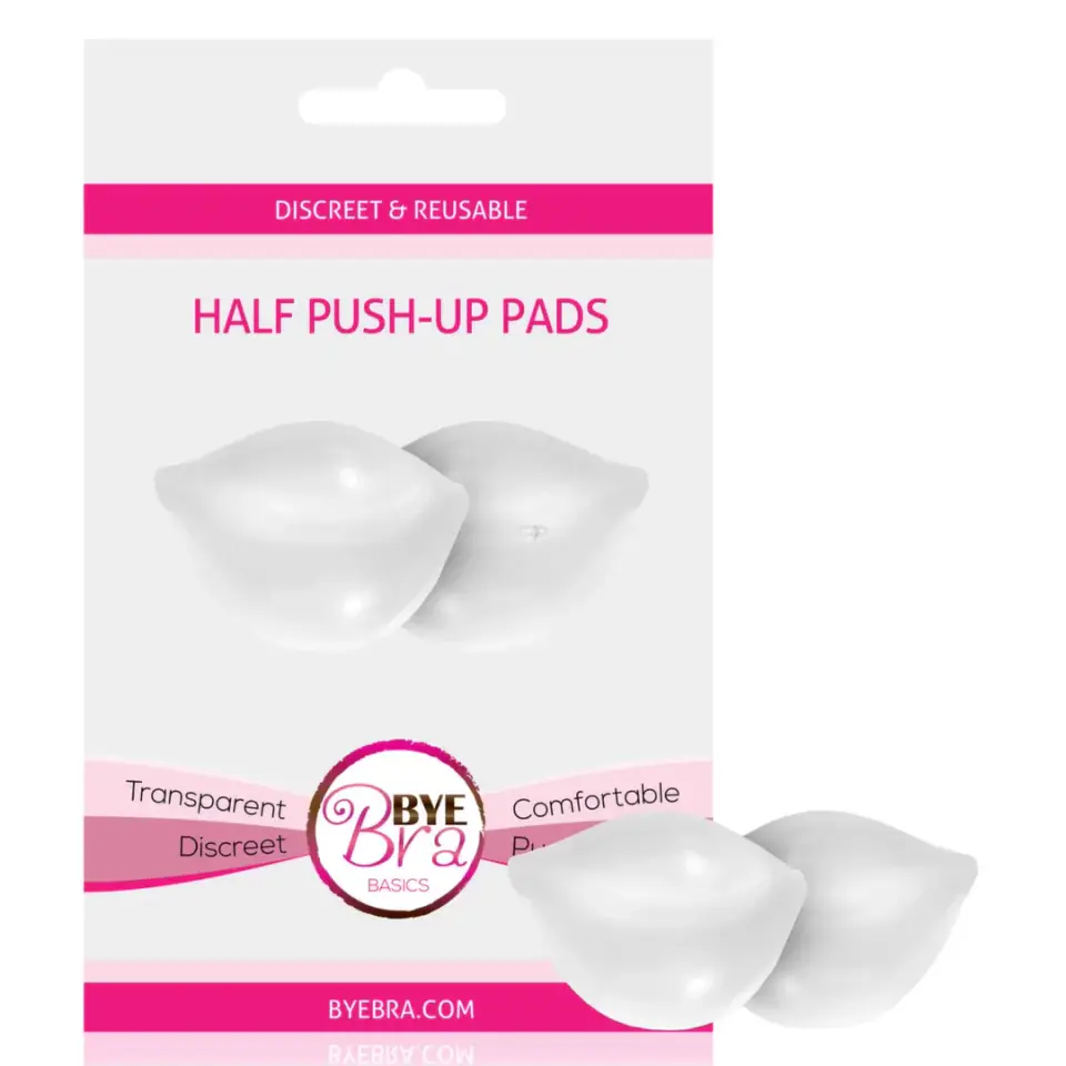 ⁨Bye Bra Half Push-Up Pads Clear silikonowe wkładki modelujące biust⁩ w sklepie Wasserman.eu