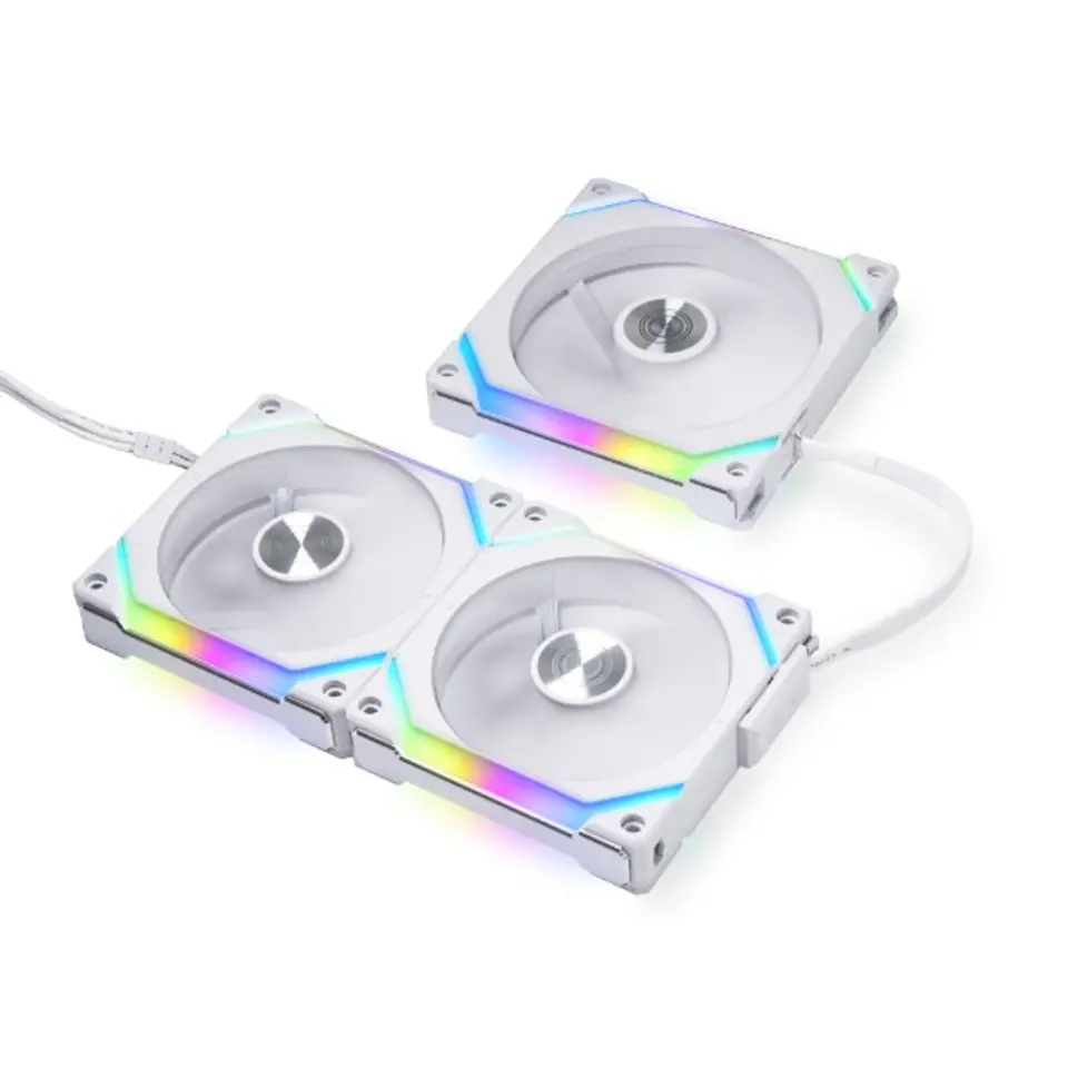 ⁨Lian Li UNI FAN SL120 V2 RGB PWM Fan, Triple-pack White⁩ w sklepie Wasserman.eu