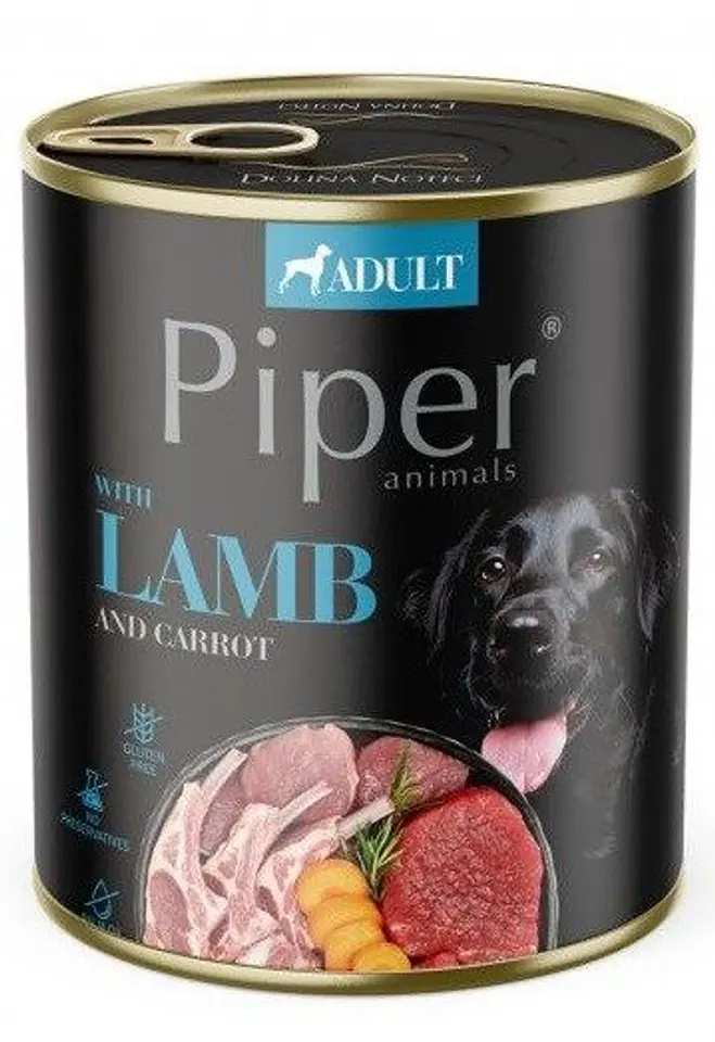 ⁨DOLINA NOTECI Piper Lamb with carrot - Wet dog food - 800 g⁩ at Wasserman.eu