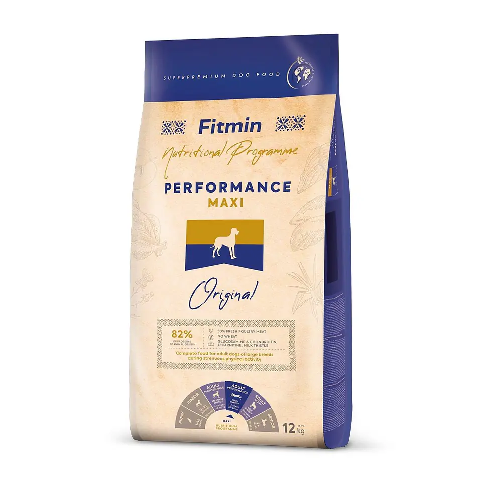 ⁨FITMIN Dog Maxi Performance - dry dog food - 12 kg⁩ at Wasserman.eu