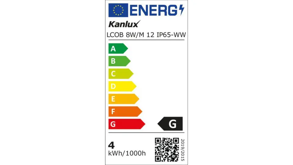 ⁨Taśma LED 12V LCOB 8W/M 12 IP65-WW 680lm/m 3000K barwa ciepła 33365⁩ w sklepie Wasserman.eu