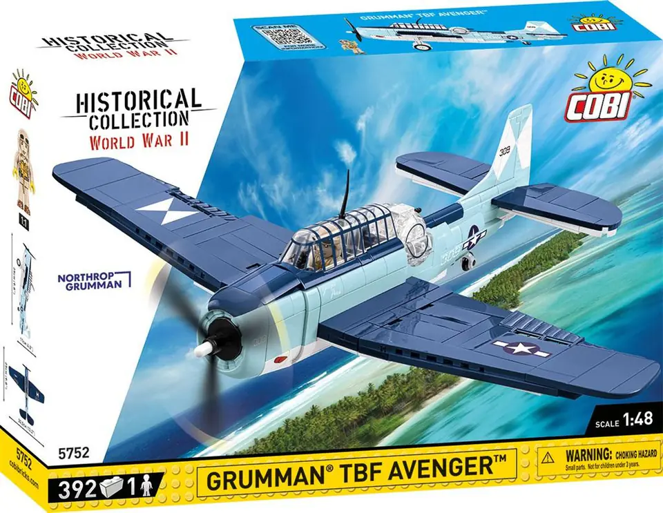 ⁨COBI 5752 Historical Collection WWII Grumman TBF Avenger 392 Pads⁩ at Wasserman.eu