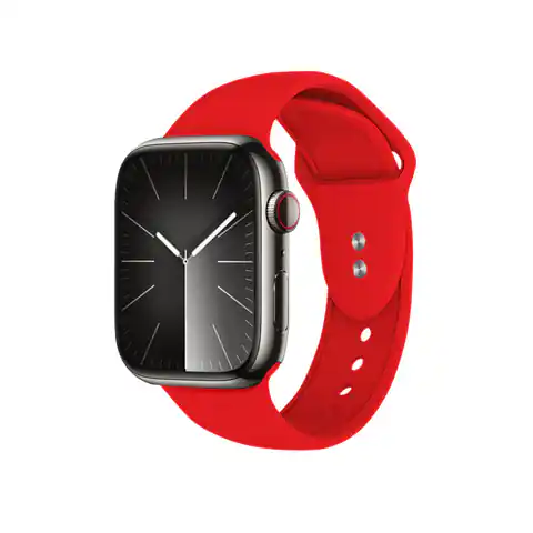 ⁨Crong Liquid - Pasek do Apple Watch 42/44/45/49 mm (czerwony)⁩ w sklepie Wasserman.eu