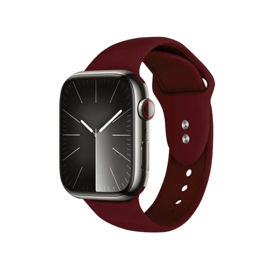 ⁨Crong Liquid - Apple Watch Strap 42/44/45/49 mm (burgundy)⁩ at Wasserman.eu