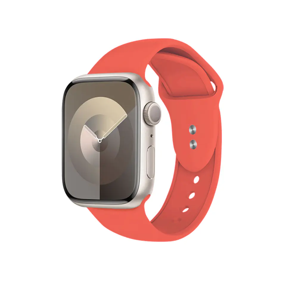 ⁨Crong Liquid - Pasek do Apple Watch 38/40/41/42 mm (koralowy)⁩ w sklepie Wasserman.eu