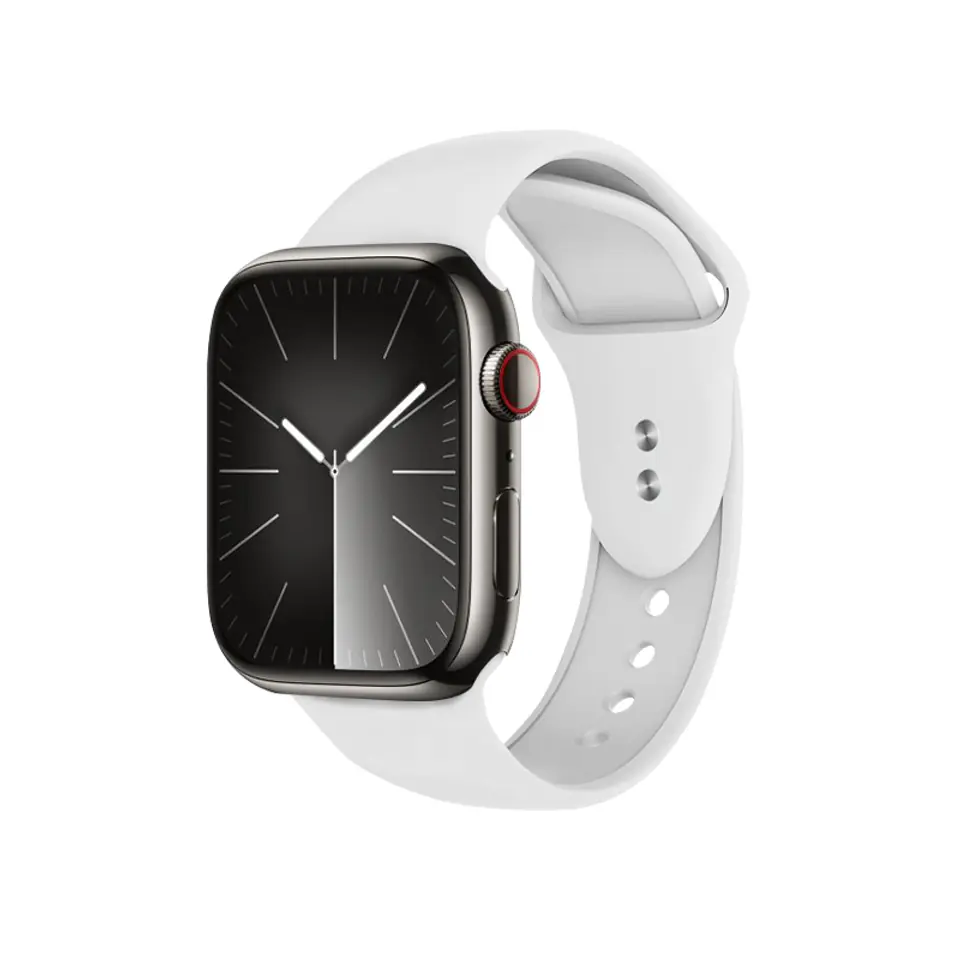 ⁨Crong Liquid - Pasek do Apple Watch 38/40/41 mm (biały)⁩ w sklepie Wasserman.eu