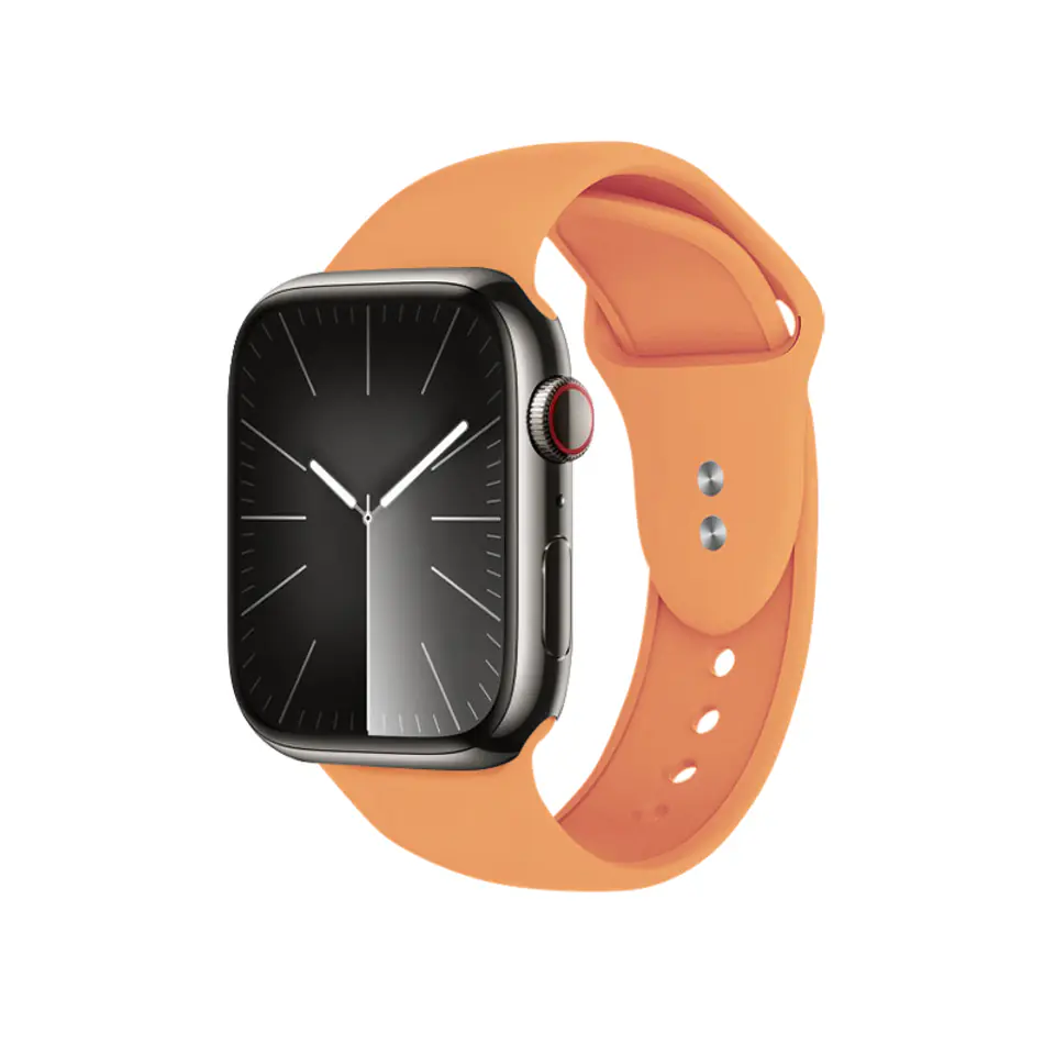 ⁨Crong Liquid - Pasek do Apple Watch 42/44/45/49 mm (pomarańczowy)⁩ w sklepie Wasserman.eu