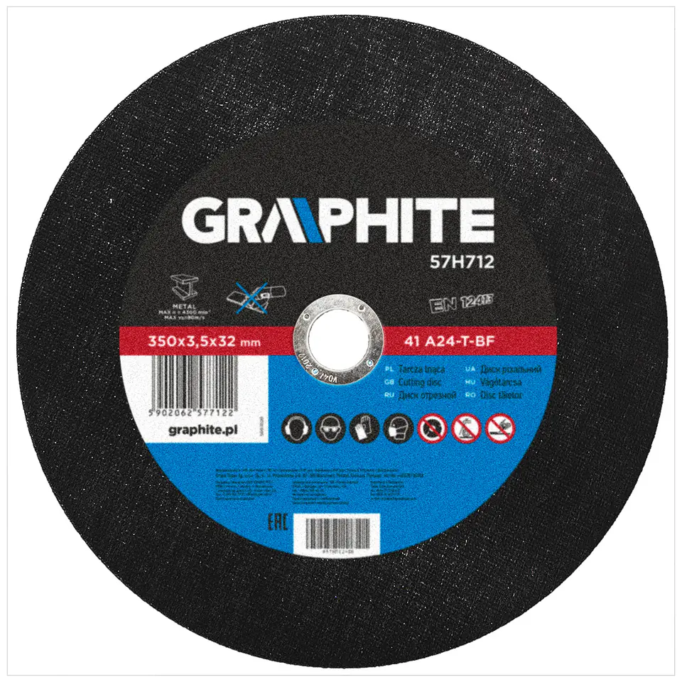 ⁨Cutting disc for metal 350 x 3.5 x 32.0 mm, 41 A24-T-BF⁩ at Wasserman.eu