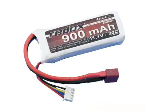 ⁨LiPo Pack Redox 900mAh 11.1V 30c Batterie⁩ im Wasserman.eu
