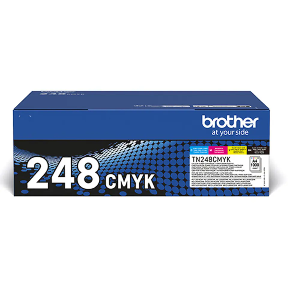 ⁨Brother oryginalny toner TN248VAL, CMYK, 4x1000s, Brother DCP-L3520CDW, DCP-L3560CDW, HL-L3220CW, O⁩ w sklepie Wasserman.eu