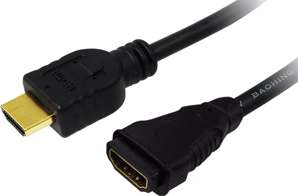 ⁨LOGILINK CH0059 1m /s1x HDMI (plug) 1x HDMI (socket)⁩ at Wasserman.eu