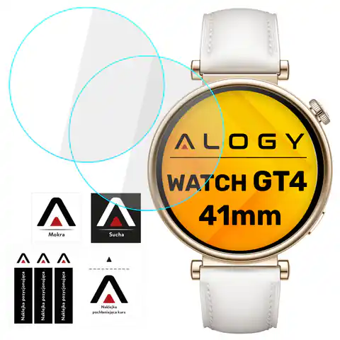 ⁨2x Szkło Hartowane do Huawei Watch GT 4 GT4 41mm ochronne na smartwatch Alogy Screen Protector Watch+⁩ w sklepie Wasserman.eu