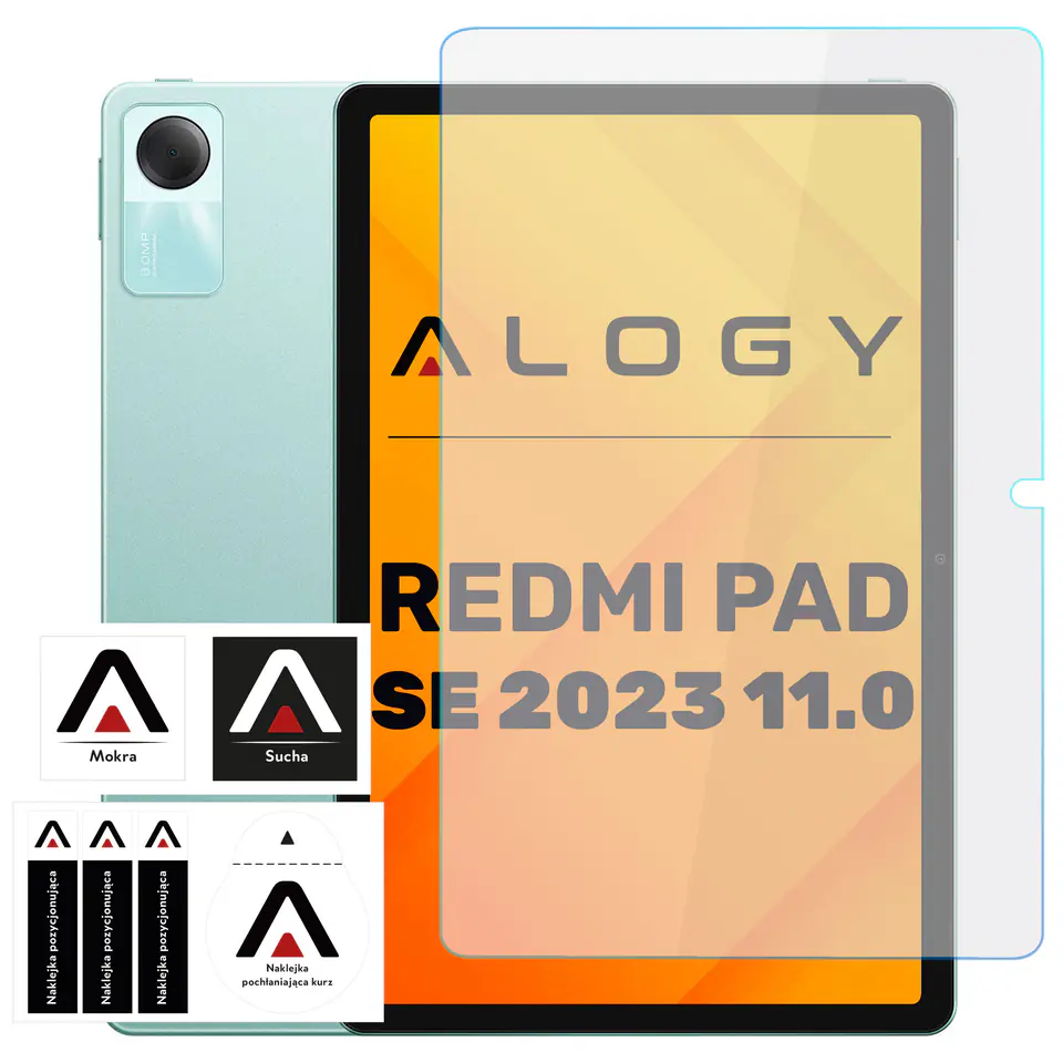 ⁨Szkło hartowane do Xiaomi Redmi Pad SE 11.0” 2023 na tablet ekran Alogy Screen Protector Pro+ 9H⁩ w sklepie Wasserman.eu