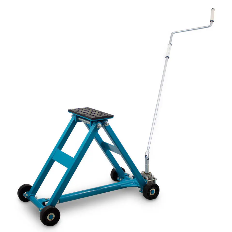 ⁨Podnośnik nożycowy BITUXX 2,5T płaska platforma 11-48cm na korbę ręczną⁩ w sklepie Wasserman.eu